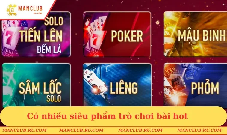 co nhieu sieu pham tro choi bai hot Có nhiều siêu phẩm trò chơi bài hot
